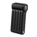 Heavy-duty black folding anti-theft e-bike lock